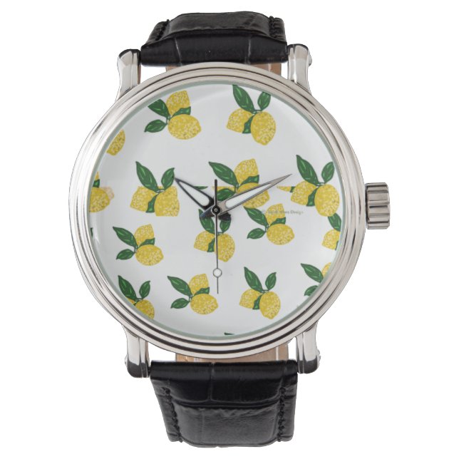 Montre Design citron (devant)