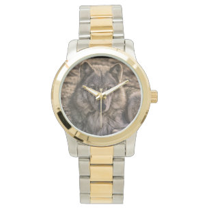Montre Design de la faune du loup gris