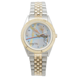 Montre Design de libellules avec ailes aurifères
