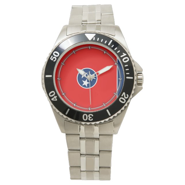 Montre Design du drapeau d'état du Tennessee (devant)