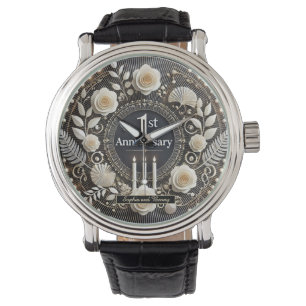 Montre Design élégant de la couronne du premier anniversa
