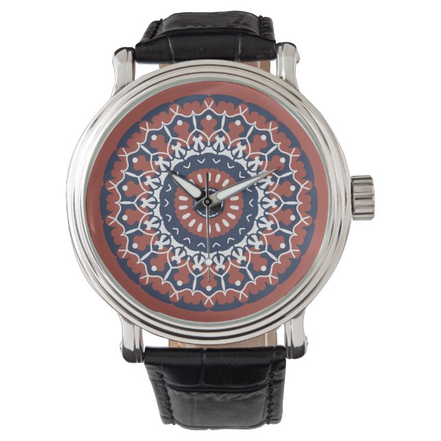 Montre design Mandala (devant)