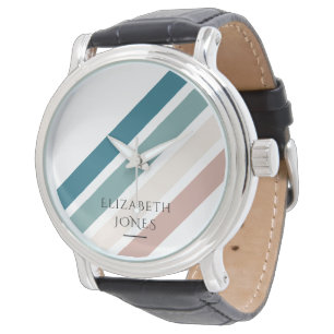 Montre Design minimaliste aux couleurs pastel