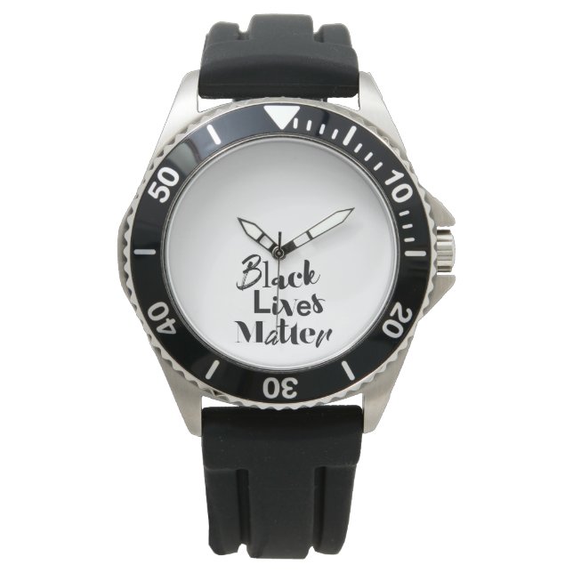 Montre Design moderne, audacieux, différent Black Lives M (devant)