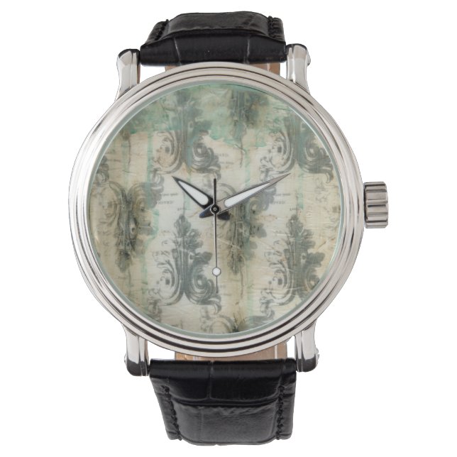 Montre Design moderne Fleur De Lis (devant)