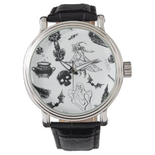 Montre Design motif d'Halloween