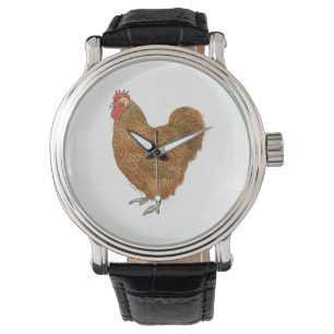 Montre Dessin à l'encre original d'un poulet