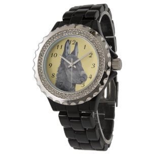 Montre dessin animé d'âne mignon