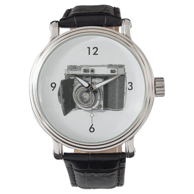 Montre Dessin d'art d'un photographe de caméra de 35 mm r (devant)
