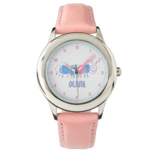 Montre Dessin de vers de gribouillis personnalisé pour en