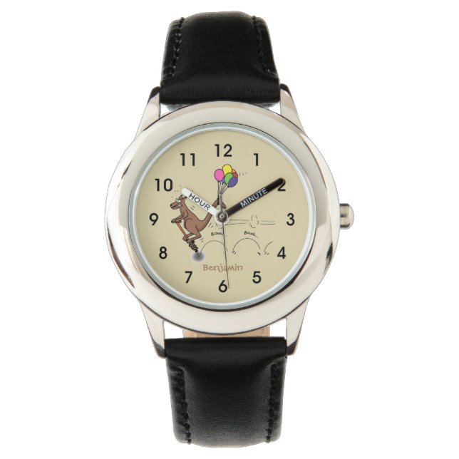 Montre Dessin d'humour australien kangourou (devant)