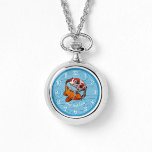 Montre Deux Koi Carp Poisson Amis Nage Carton