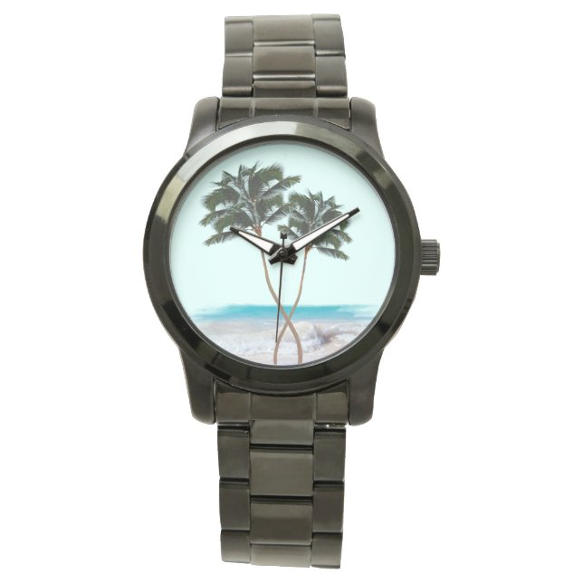 Montre Deux palmiers en bord de mer (devant)