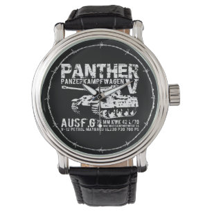 Montre d'eWatch de réservoir de panthère