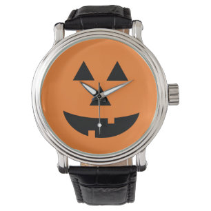 Montre d'Halloween Jack-O-Lantern Citrouille orang
