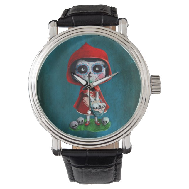 Montre Dia de los Muertos Petit chaperon rouge (devant)