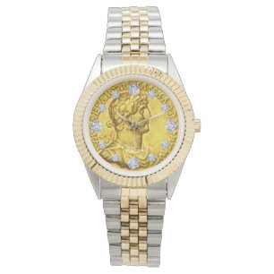 Montre Diamant de pièce d'or César Antiquités