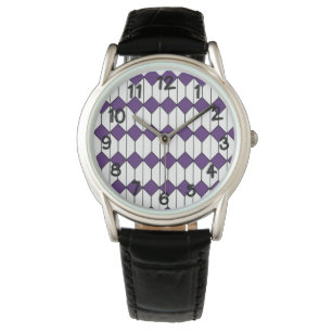 Montre Diamants Art déco et hexagones