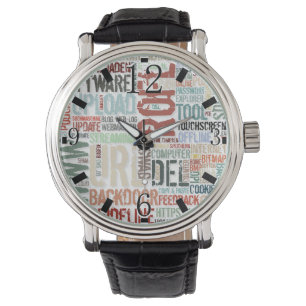 Montre Dictionnaire informatique en couleurs