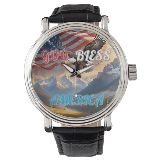 MONTRE DIEU BÉNISSE L'AMÉRIQUE (devant)
