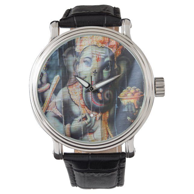 Montre Dieu hindou éléphant Ganesha de succès (devant)