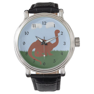 Montre Dinosaur Brontosaurus Carton Whimsical Art