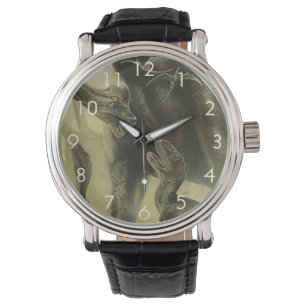 Montre Dinosaures Vintage, Torvosaurus et Brachiosaurus
