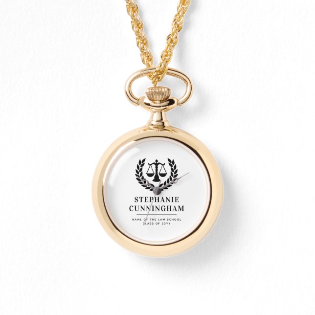 Montre Diplôme de droit moderne personnalisé (Recto)