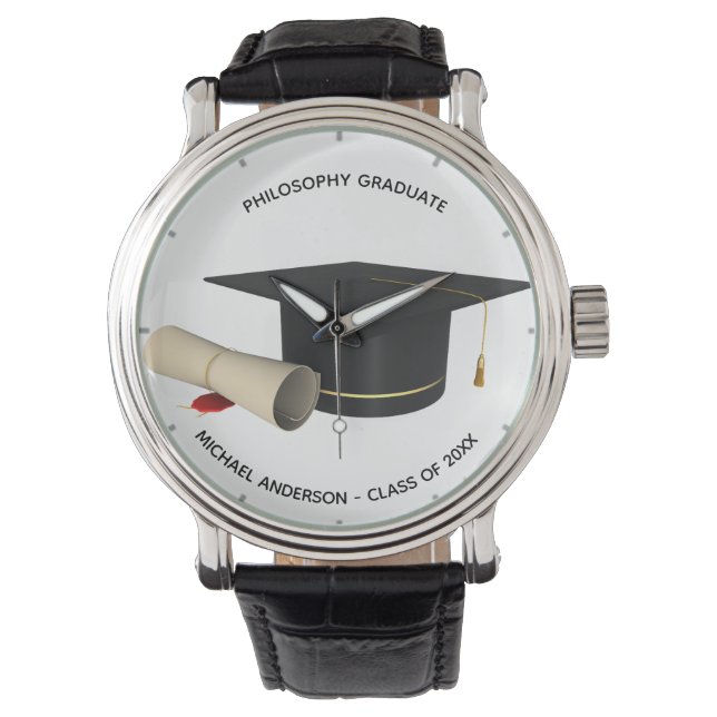 Montre DIPLÔME PHOTO Mens - Choisir un style (devant)