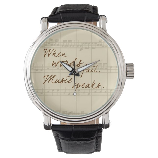 Montre Discours de musique (devant)