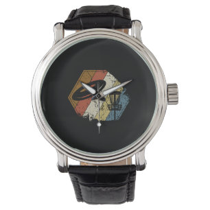 Montre Disque Golf Panier Rétro