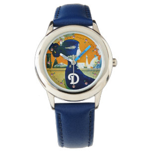 MONTRE DIVA EN BLEU, MONOGRAMME DE MODE BEAUTÉ