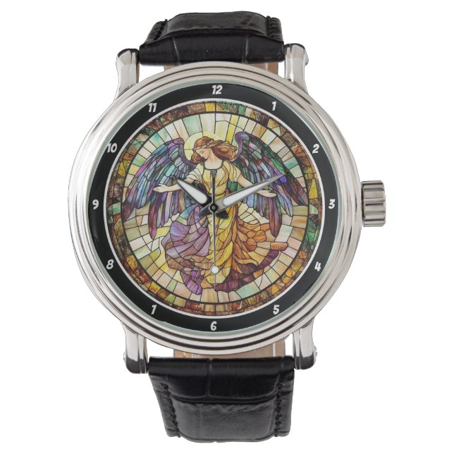 Montre Divine Radiance Stained Glass Angel Wall (devant)