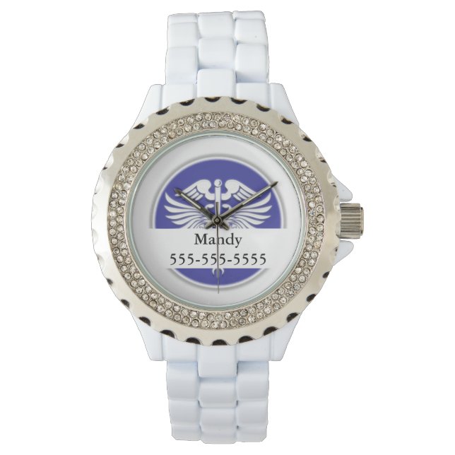 Montre Do-it-yourself d'avertissement sanitaire Médicale  (devant)