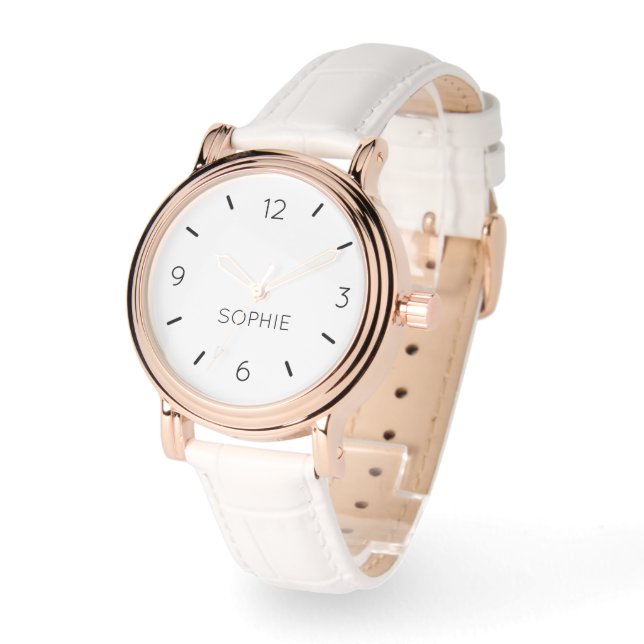 Montre do-it-yourself | Texte personnalisé, nom, couleur (Angle)