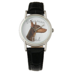 Montre Doberman Pinscher (rouge) Papa 2