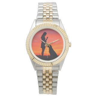 Montre dog and girl  Watches