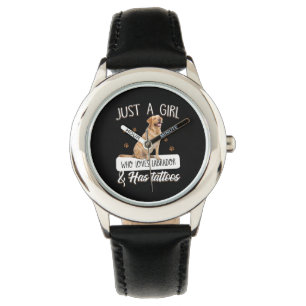 Montre Dog Lover   Just A Girl Who Loves Labrador Tattoos