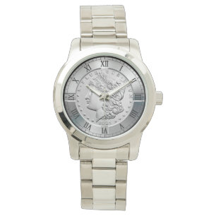 Montre Dollar argenté commémoratif Morgan Obverse ~ * ~