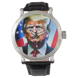 Montre Donald Trump à visage découvert