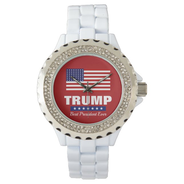 MONTRE DONALD TRUMP MEILLEUR PRÉSIDENT JAMAIS REGARDEZ (devant)