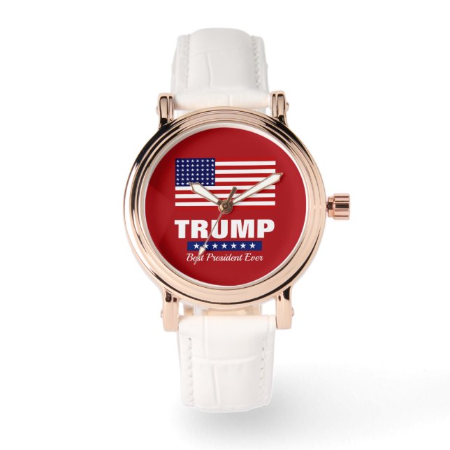 MONTRE DONALD TRUMP MEILLEUR PRÉSIDENT JAMAIS VU (Recto)