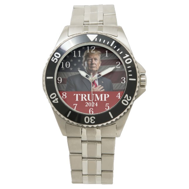 Montre Donald Trump Photo 2024 Garder l'Amérique grande (devant)