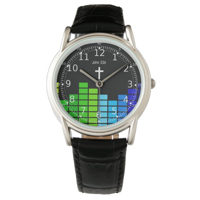 Montre Dons chrétiens pour les garçons Ados - Écriture bi (devant)