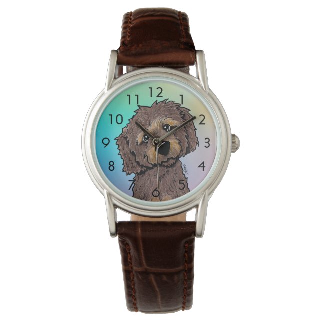 Montre DOODLEMOJI au chocolat fantôme (devant)
