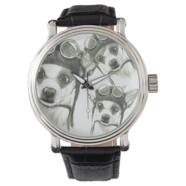 Montre Dory the ChiWee (Tiny Chihuahua) par Carol Zeock (devant)