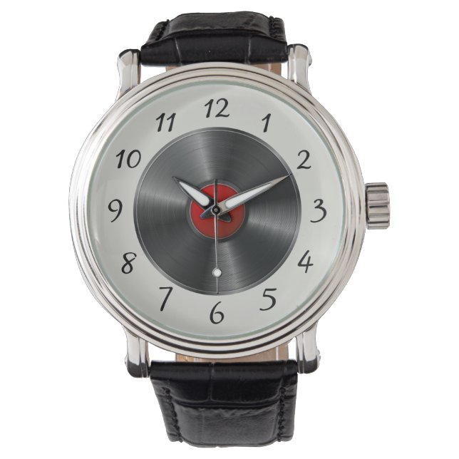 Montre Dossier de vinyle (devant)