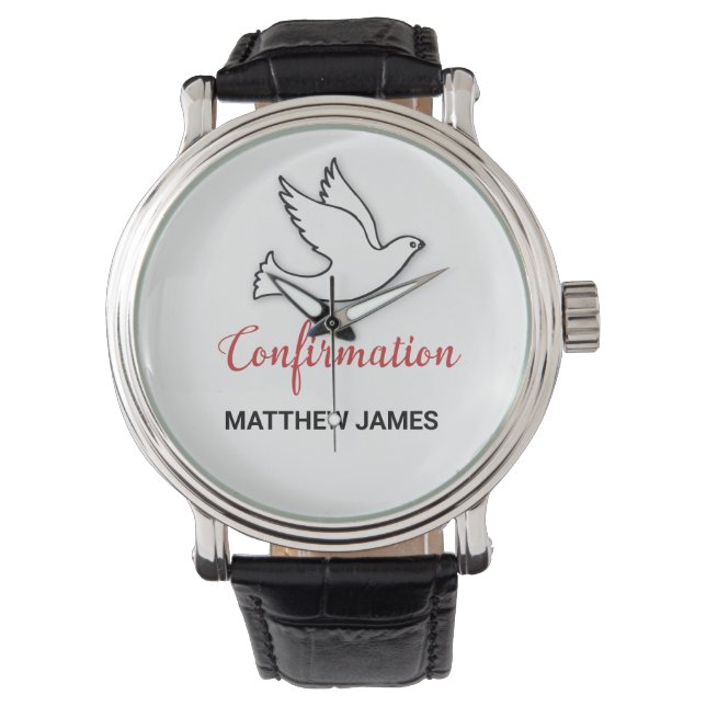 Montre Dove de confirmation avec rouge (devant)