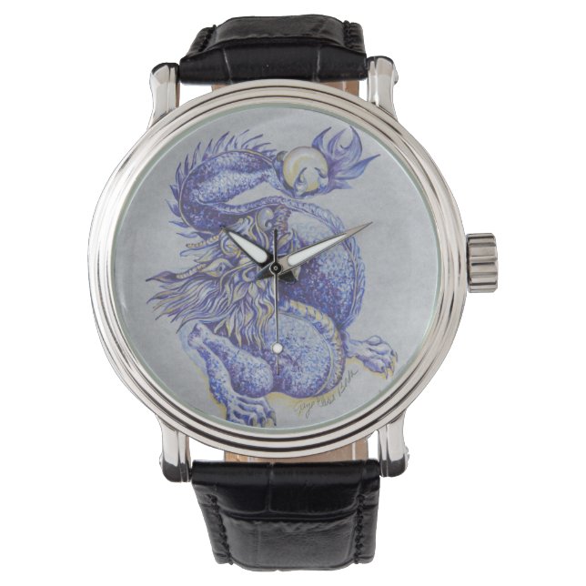 Montre Dragon bleu (devant)