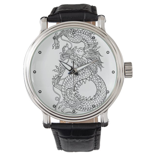 Montre Dragon chinois traditionnel (devant)